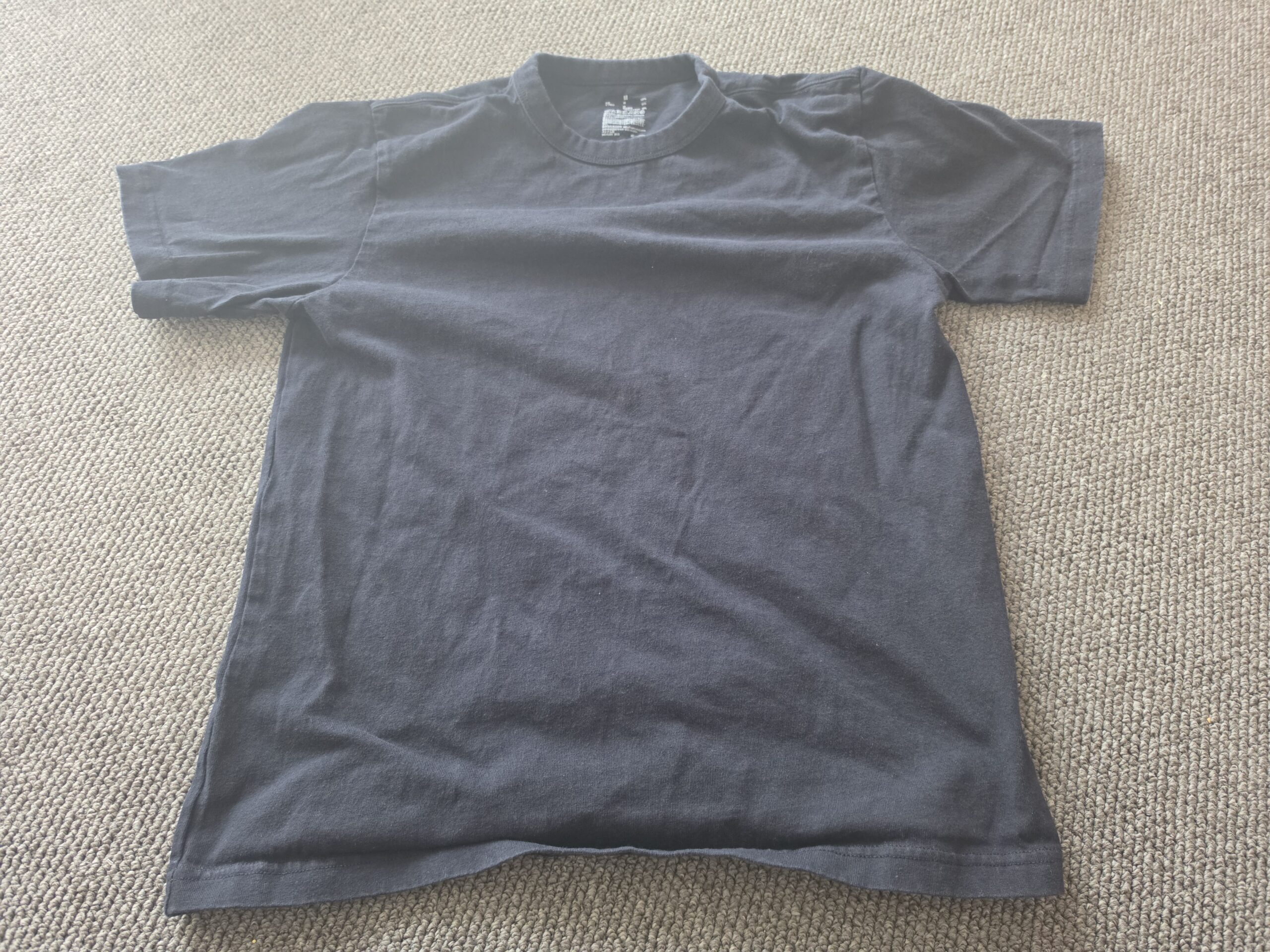 綿100% Tシャツ before-after（before）
