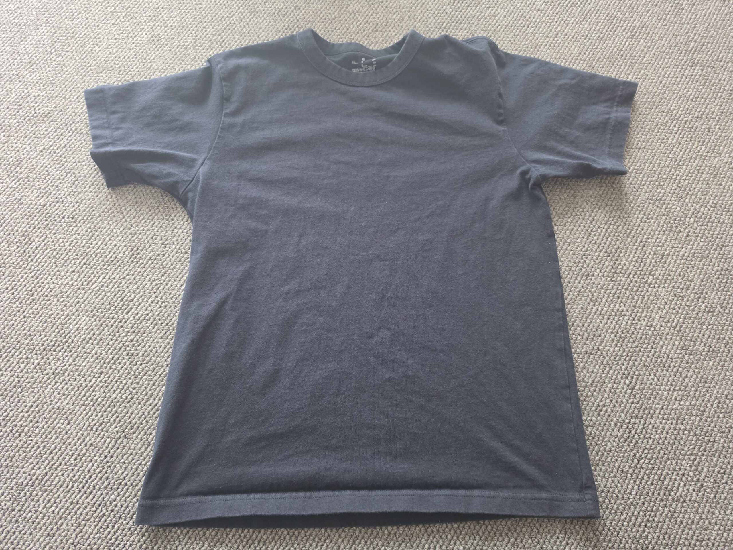 綿100% Tシャツ before-after（after）